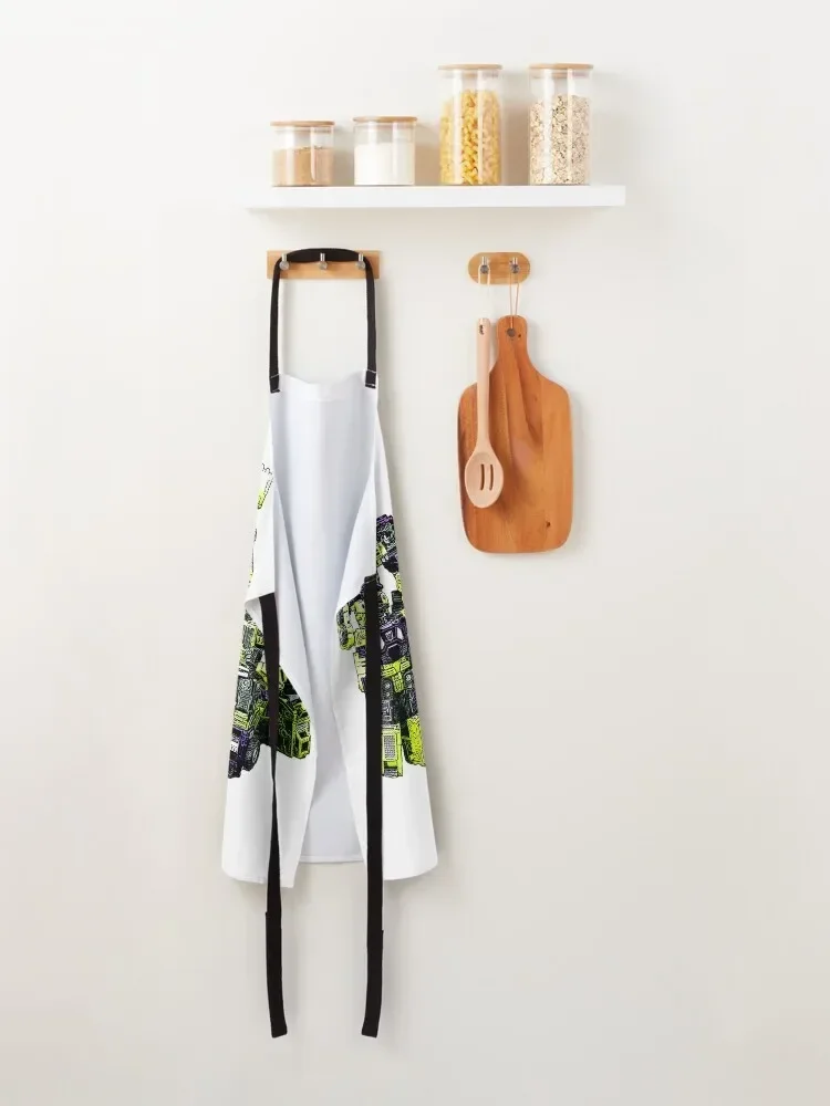 Фартук Constructicons Devastator от BX Brix с персональным логотипом Кухня Женский кухонный