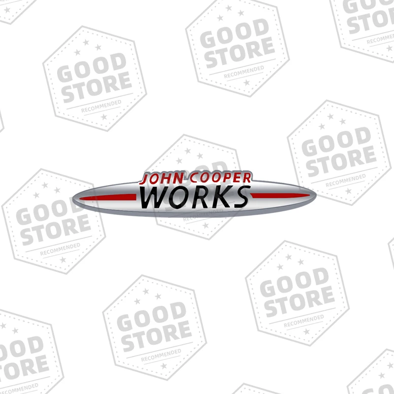 

Металлический Автомобильный кузов, значок John Cooper Works, 3D эмблема переднего гриля, наклейка на багажник для Mini Cooper S R55 R56 R60 R61, автомобильный аксессуар