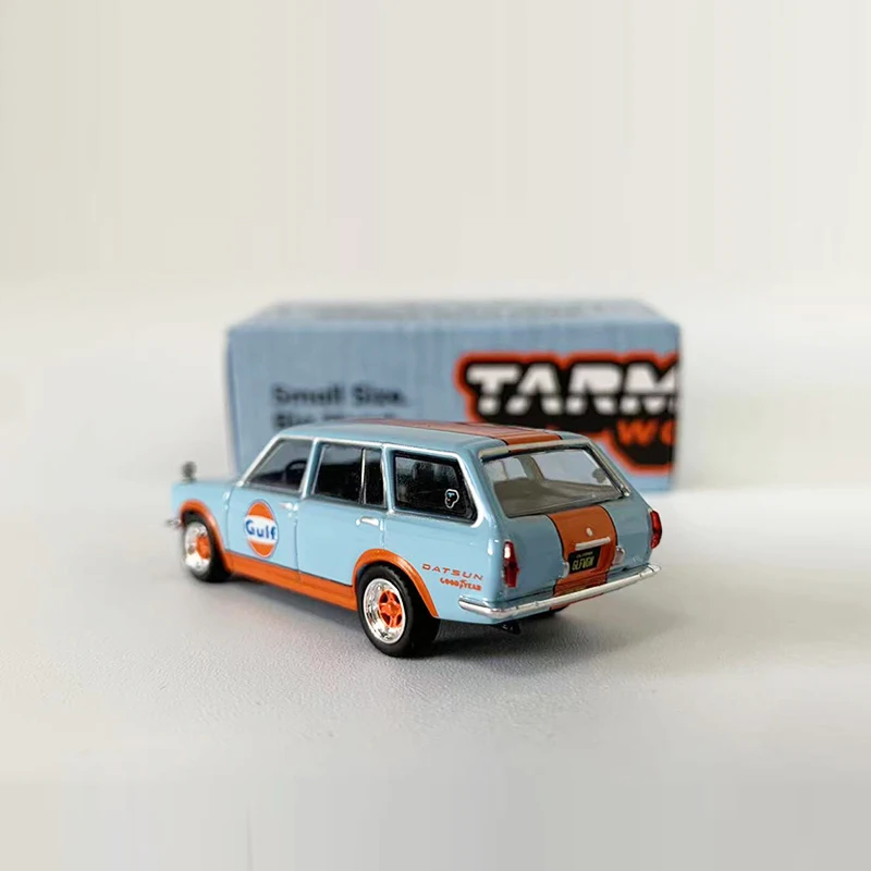 Модель автомобиля Tarmac Works 1:64 Datsun 510 Wagon литой автомобиль из сплава Bluebird - покрытие