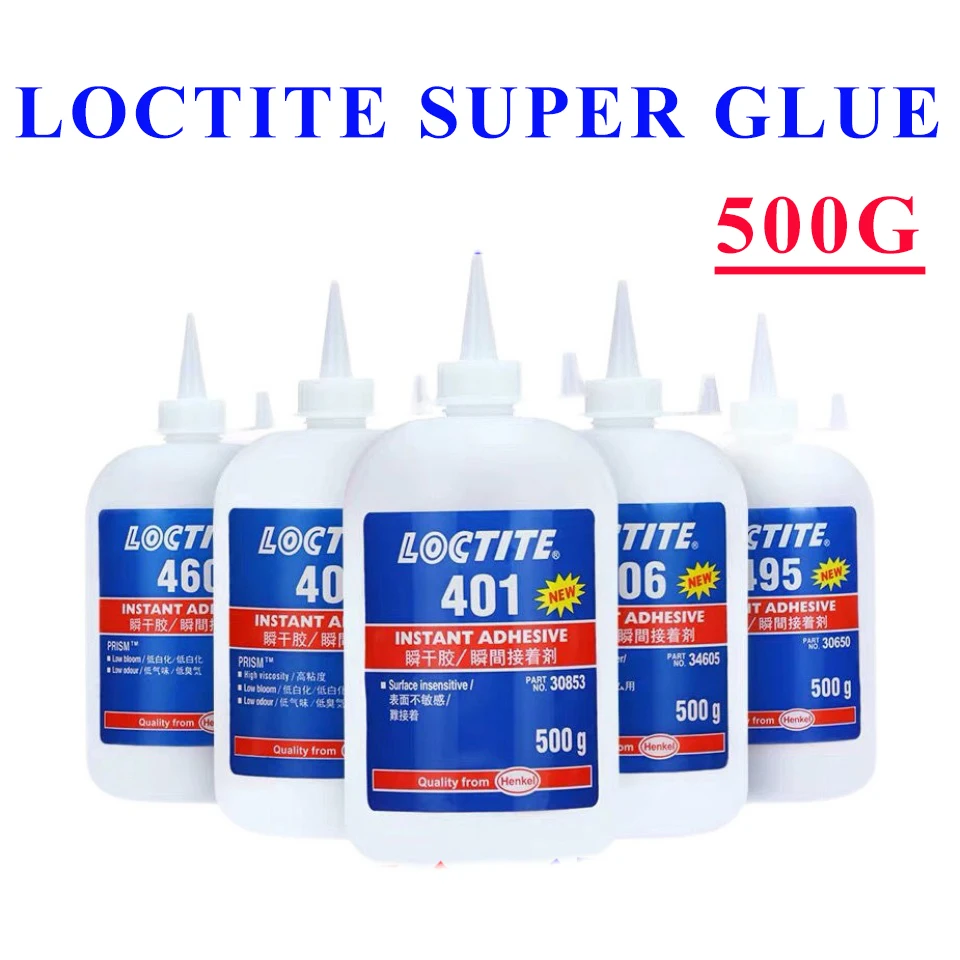 

500g loctite 401 403 406 460 495 496 480 loctite instant adhesive super glue glue for metal plastic rubber Repair shoe tires