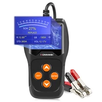 konnwei car battery tester for all 12v lead acid battery on car with 100 2000cca 30ah 220ah update freely and print