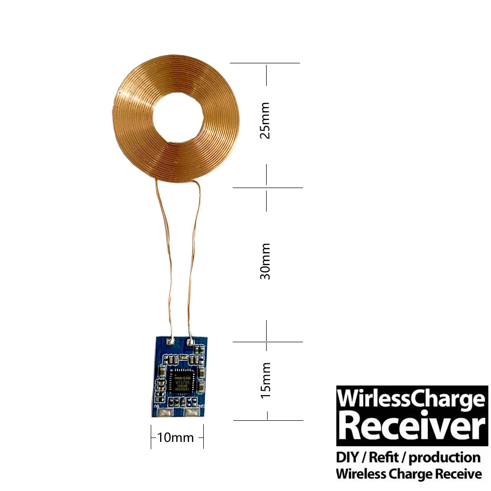 veeaii qi wireless charger receiver diy for huawei pro 20 5v1a wireless charger receiver for iphone android phones universal free global shipping