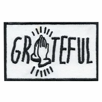 praying hands grateful iron on embroidered applique patch %e2%89%887 4 4cm