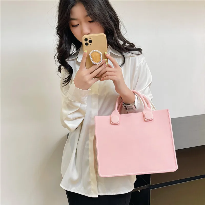 Fashion Designer Bags for Women EVA Beach Bag Square Purses and Handbags Commute Shopper Bag Female Candy Color Tote Clutch Chic