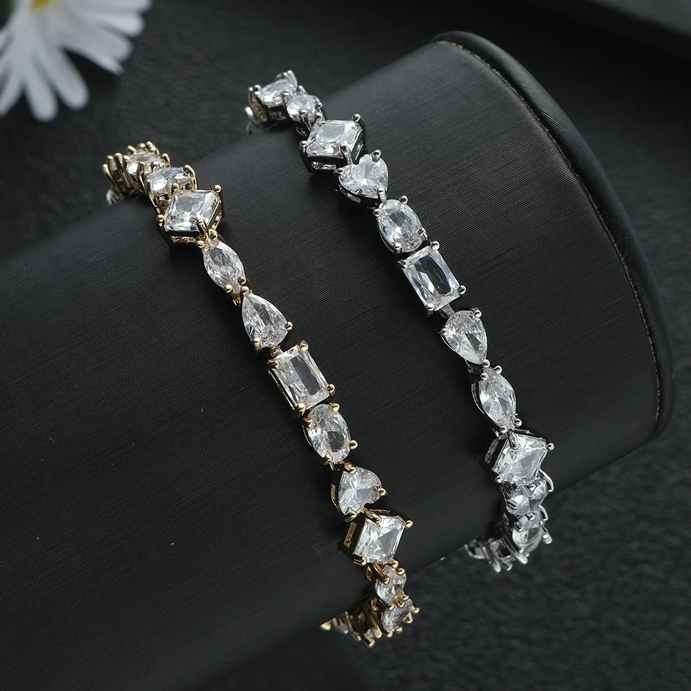 

Роскошный геометрический квадратный Круглый браслет в форме капли, дизайнерский женский браслет для свадебных церемоний, ювелирные изделия B129