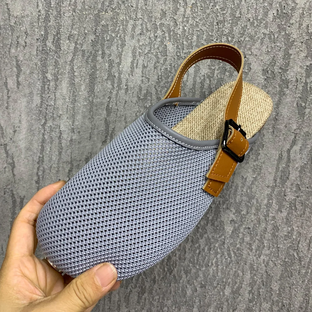 Luxury Slippers Women Fashion Women'S Sandals Breathable Upper Adjustable Rear Strap Summer Non-Slip Flat Sandals