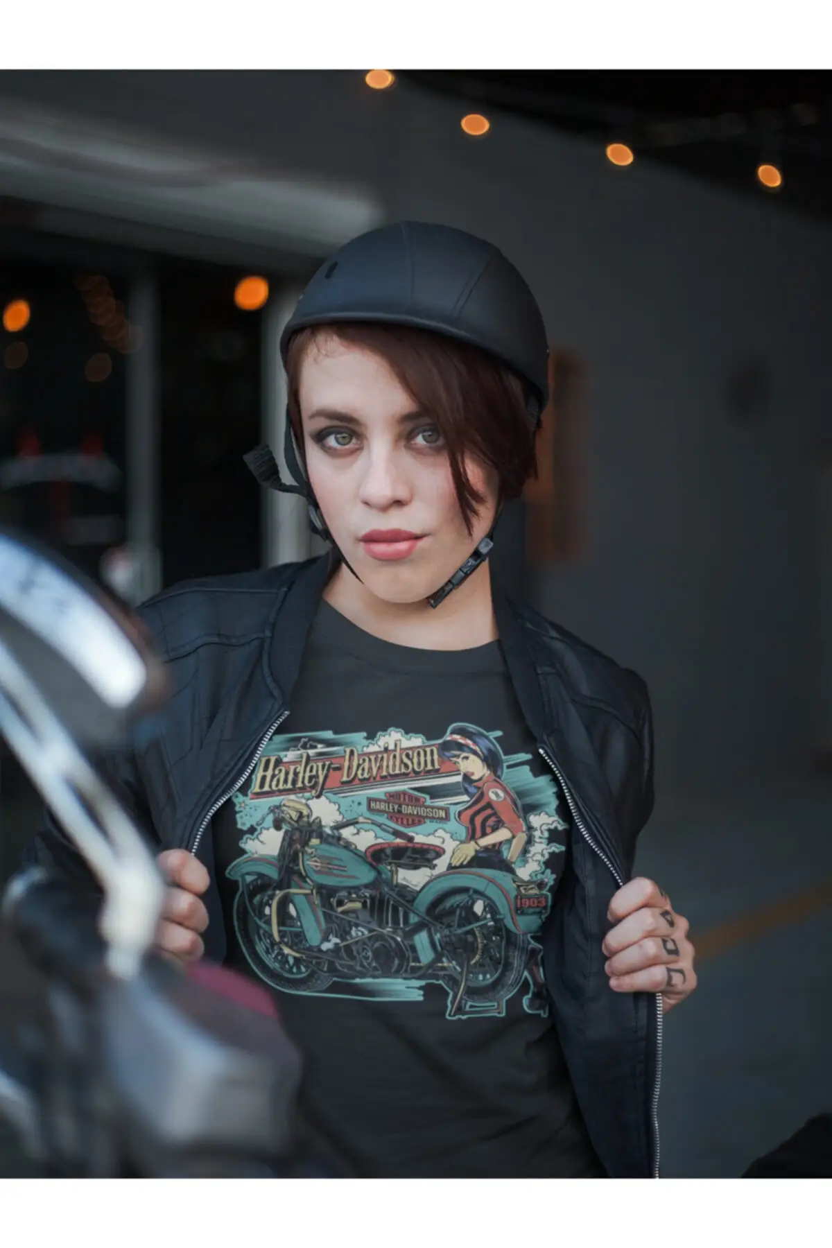 Модный дизайн мотоциклетная футболка HARLEY с вышивкой в стиле ретро |