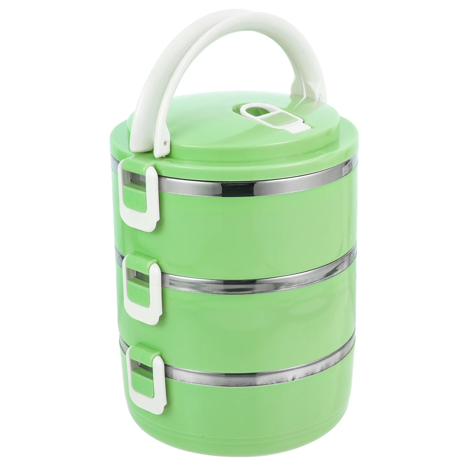 

Box Bento Lunch Container Stackable Stainless Steel Containers Tier Insulated Portable Compartment Tiffin Stacking Camping Jar