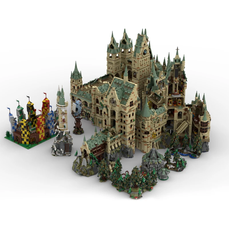 MOC Magic World Лего Хогвартс 14+