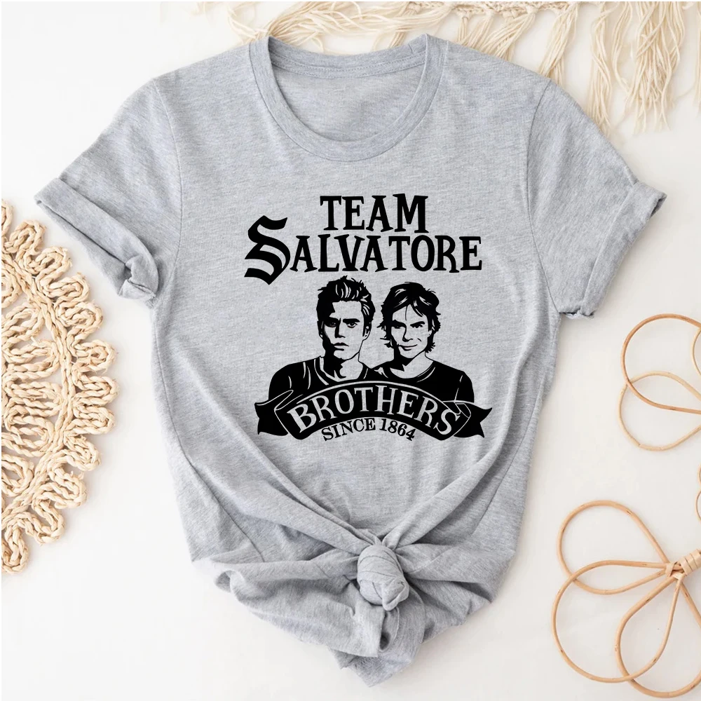 Футболки Дневники вампира для подростков уличная одежда классические дышащие