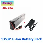 Литий-ионный аккумулятор Aleaivy48V 13S3P 20 А ч 500 Вт, подходит для электрического велосипеда 48 В со встроенной литиевой батареей 20 А BMS
