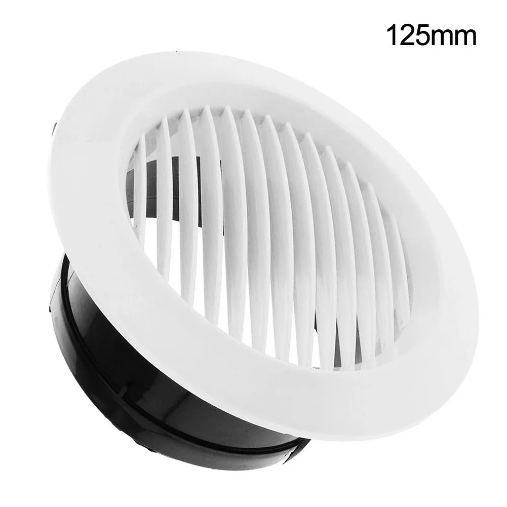 

Circular Vent Air Vent ABS Round White+black 75/100/125/150/200mm Ceiling Mounting Compact For Bathroom Kitchen