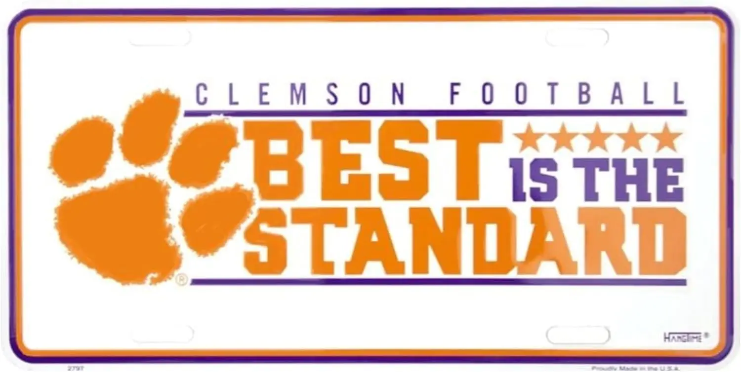 Знаки 4-забавная пародия номерного знака | Clemson Best — стандарт Декоративный