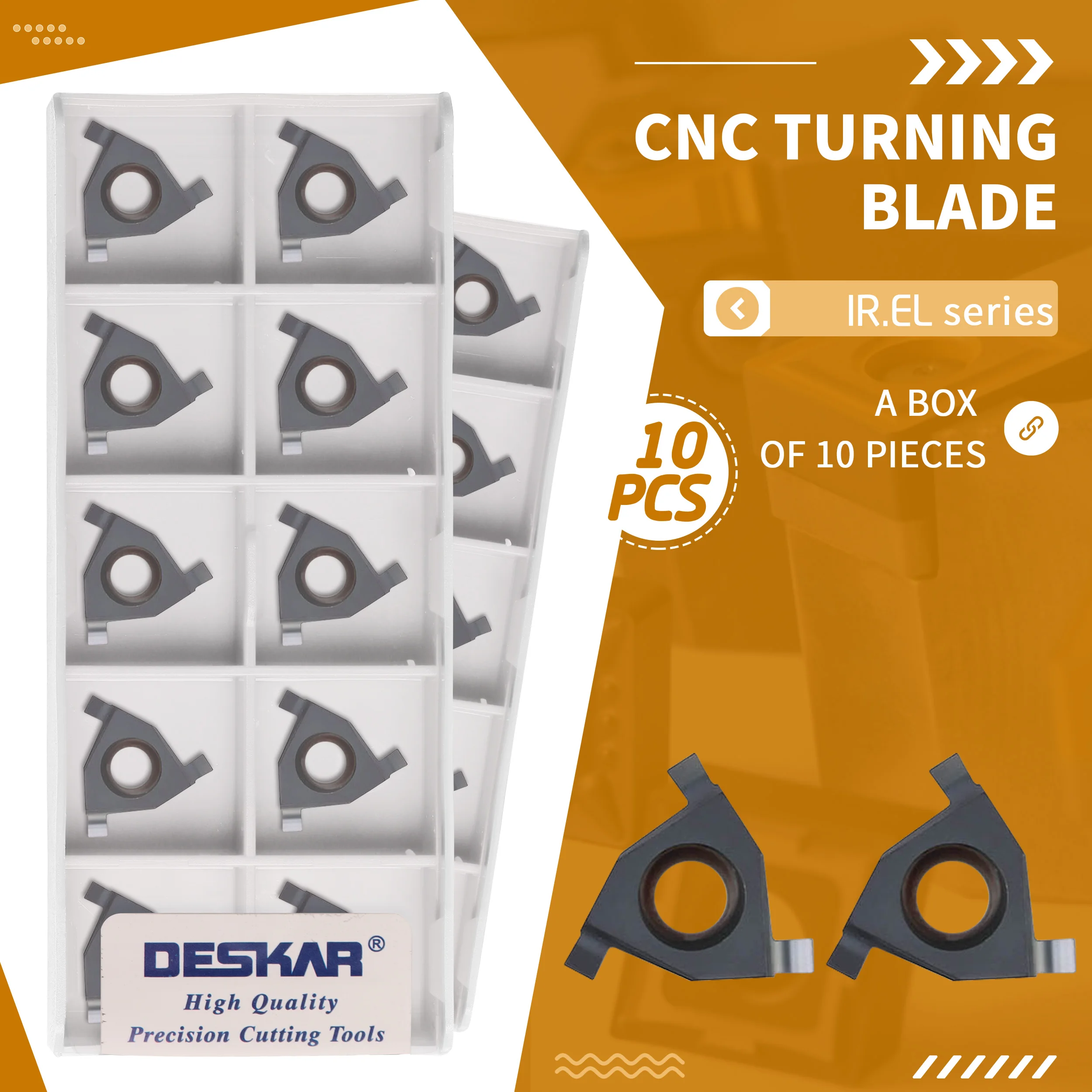 

16IR.EL 0.7 0.8 0.9 1.0 1.1 1.2 16IR.EL 1.3 1.4 1.5 1.6 1.7 1.8 LDA Carbide Shallow groove inserts For steel and stainless steel