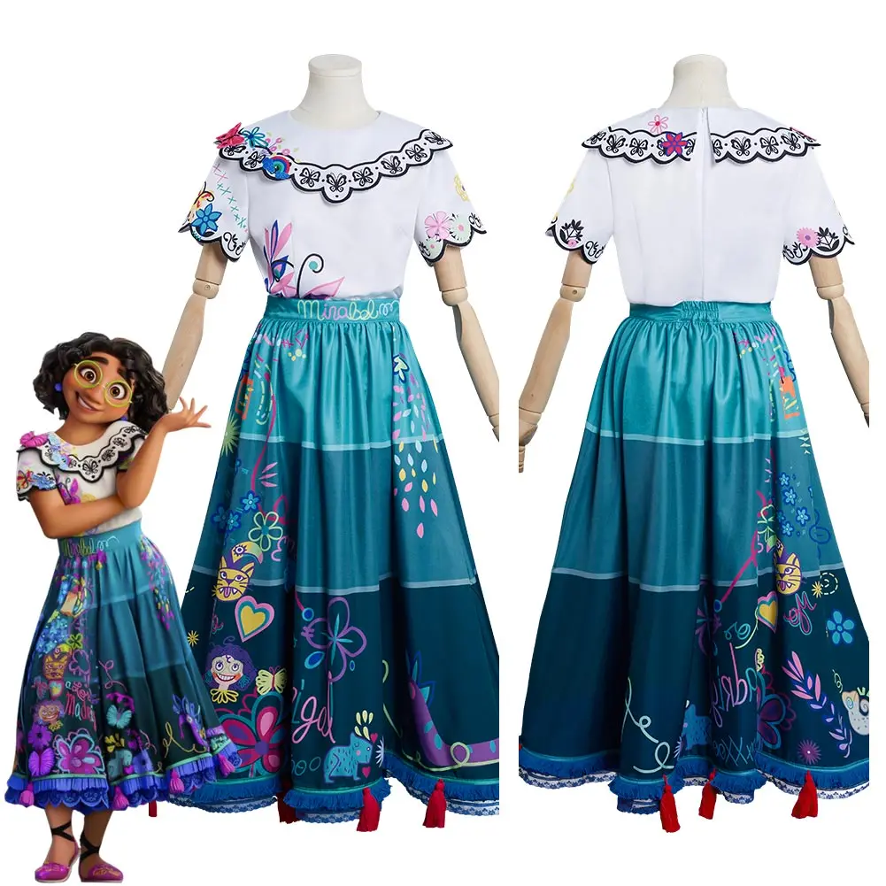 

Новинка 2022, костюм для косплея Mirabel, наряды, карнавальный костюм на Хэллоуин