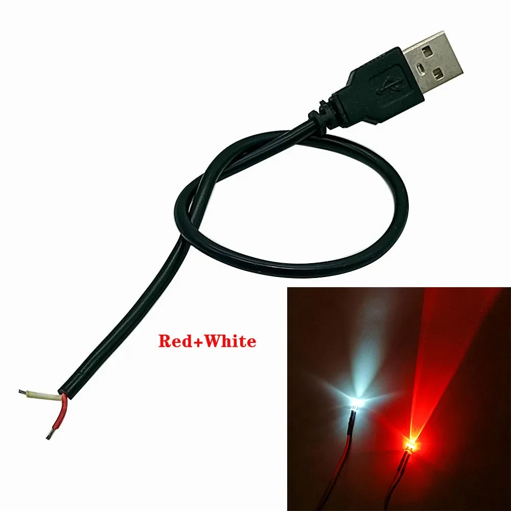 USB-порт с кабелем светодиодными бусинами 3 мм и 5 небольшой атмосферный ночник
