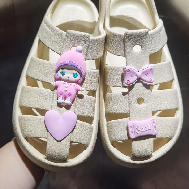 

Элегантные милые Подвески Croc четыре цвета Мультяшные подвески для девочек Crocs DIY Имитация бабочки съемные сандалии модные подвески