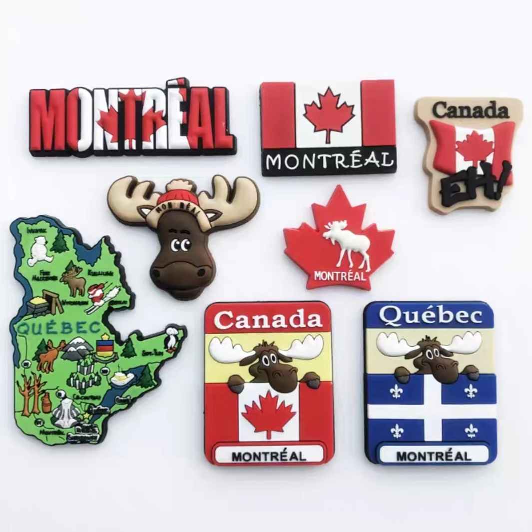 Canada Singapore Jordan Etc. Rubber Fridge Magnet Tourist Souvenirs  Refrigerator Magnetic Stickers Travel collection Gift