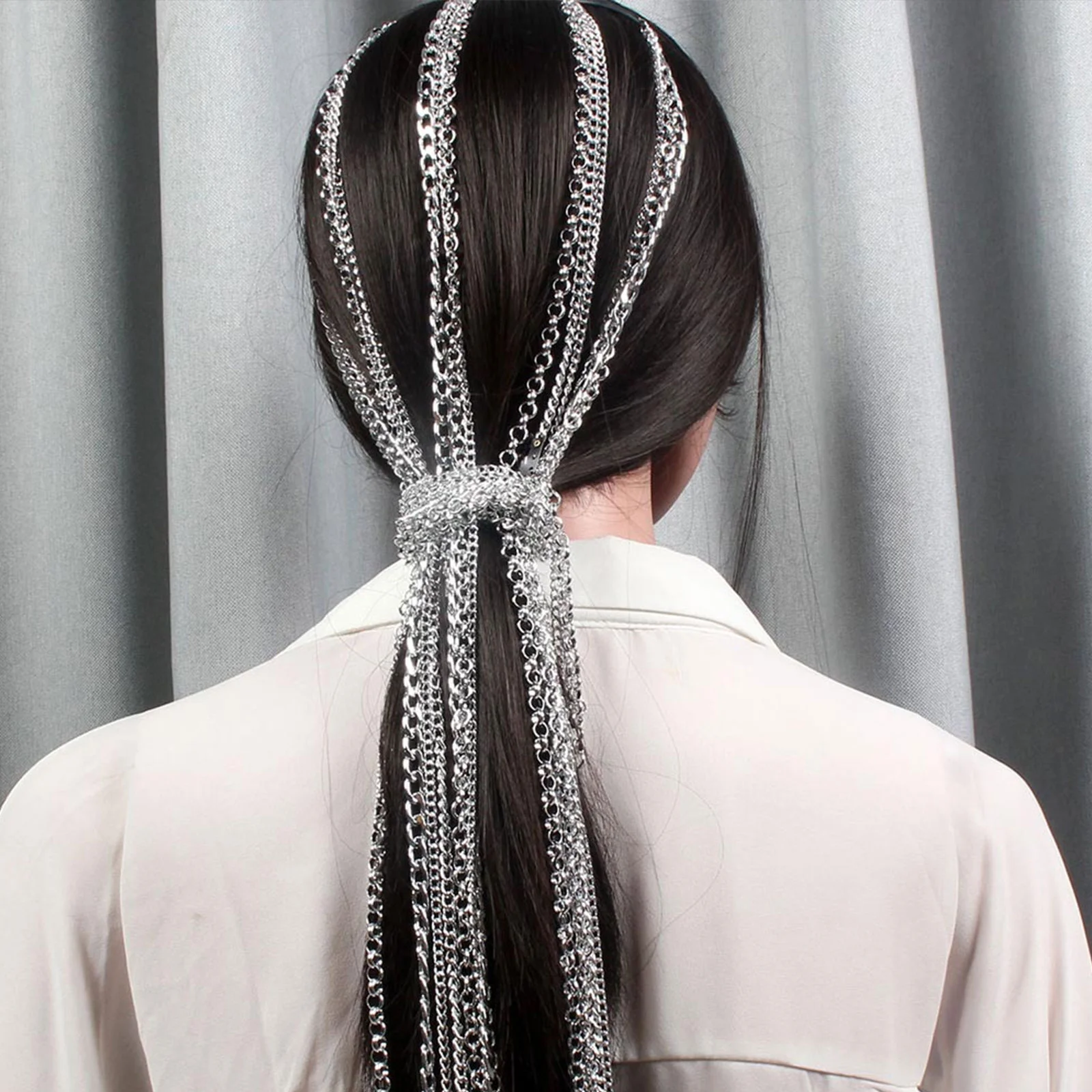 

Hair Chain Jewelryrhinestone Crystal Headpiecehead Women Clip Chains Tassel Braids