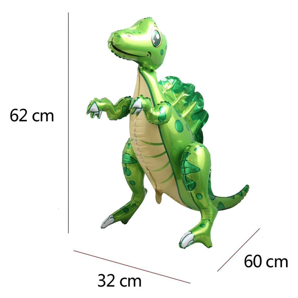 Гигантские фольгированные самостоящие воздушные шары с динозавром для детей, мальчиков и девочек, счастливый динозавр, вечеринка по случаю дня рождения, сафари, украшения с животными, игрушки