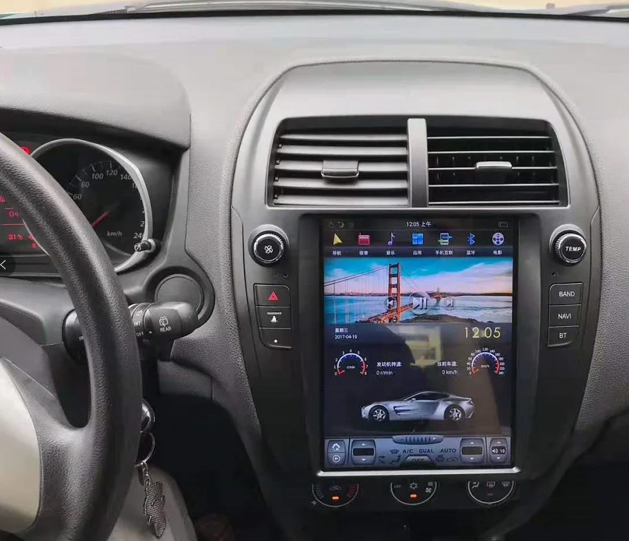 Автомобильный радиоплеер GPS-навигация видео-мультимедиа для Mitsubishi ASX 2012-2018 Android 13