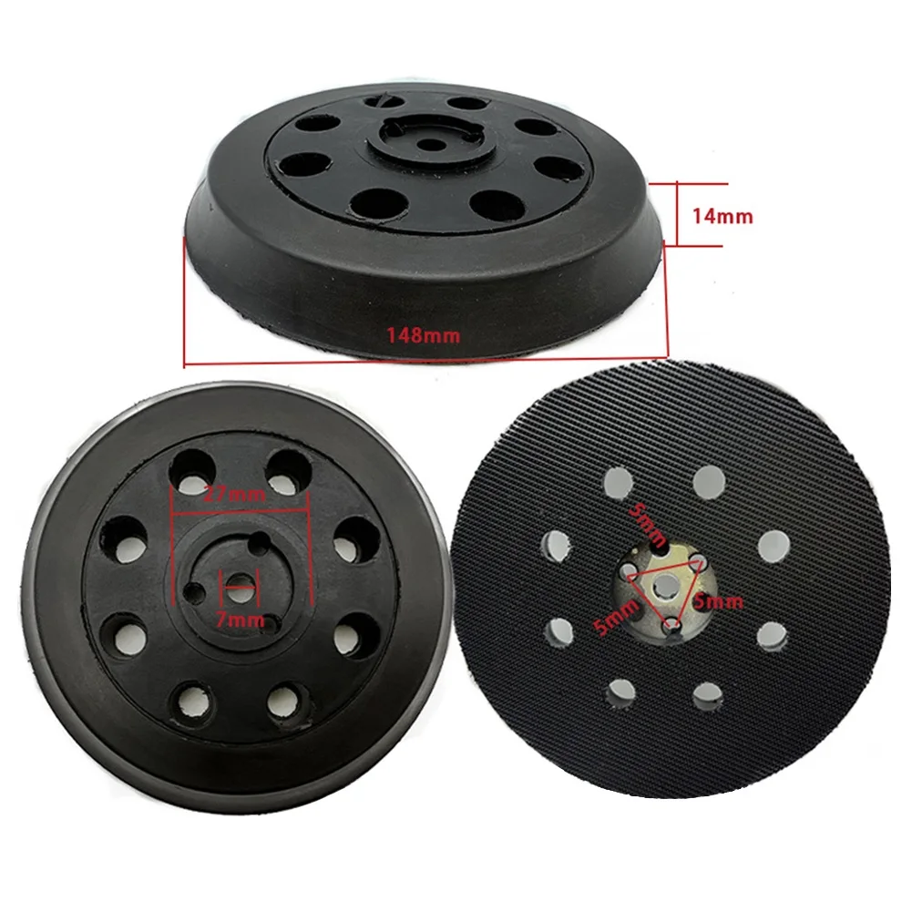 

1 Pc Polishing Pad 5inch Backing Pad Hook And Loop For Bosch RS032 RS031 1295DP 1295DH 1295DVS 3107DVS Sander Tool Parts