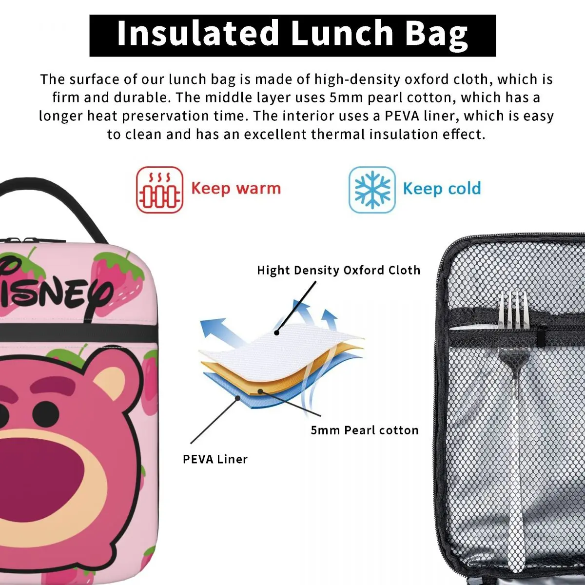 Ланч-боксы с клубничным медведем диснеевские истории игрушек многоразовые