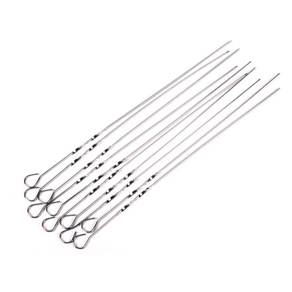 

14PCS Barbecue Sticks Easy Clean Stainless Steel Reusable Grilling Skewers for Picnic Party Home