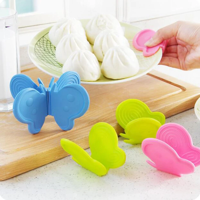 

1pcs Silicone Anti-scalding Oven Gloves Mitts Potholder Kitchen BBQ Gloves Tray Pot Dish Bowl Holder Oven Handschoen Hand Clip