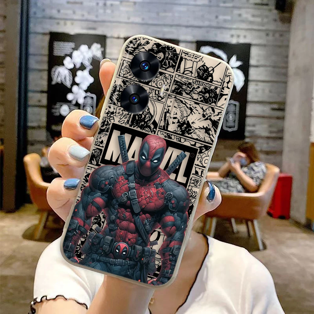 Чехол для телефона Человек-паук Дэдпул Железный человек Realme C65 C63 C53 C35 C55 C33 C30 C21Y C20