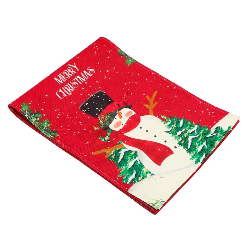 

Christmas Theme Tablecloth Xmas Decorative Table Runner for Party Dinner
