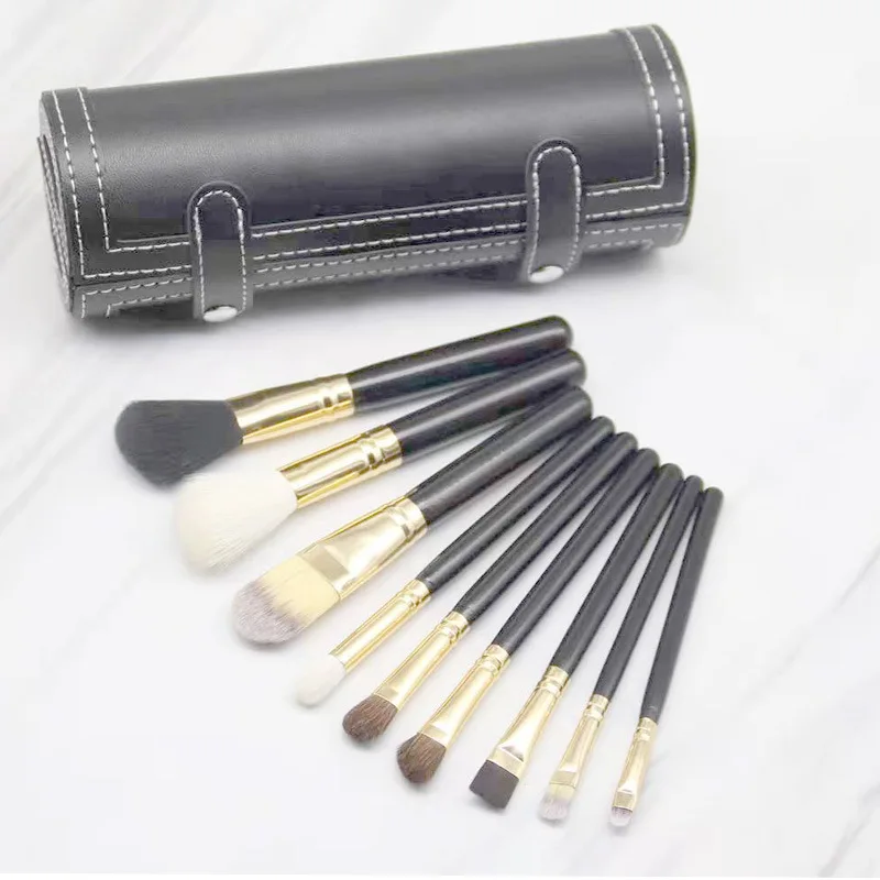 Горячая Распродажа 9 бочонков кистей из искусственной кожи короткие черные иглы