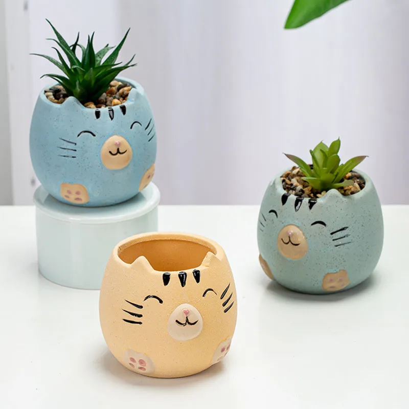 

Мультяшное украшение для сада, плантатор для суккулентов, украшение для дома и офиса