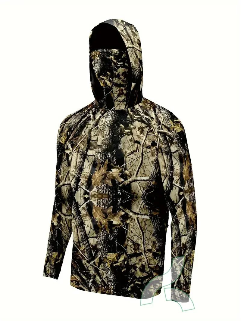 Upf 50 одежда для рыбалки Защита от солнца Толстовка маска все в одном рубашки