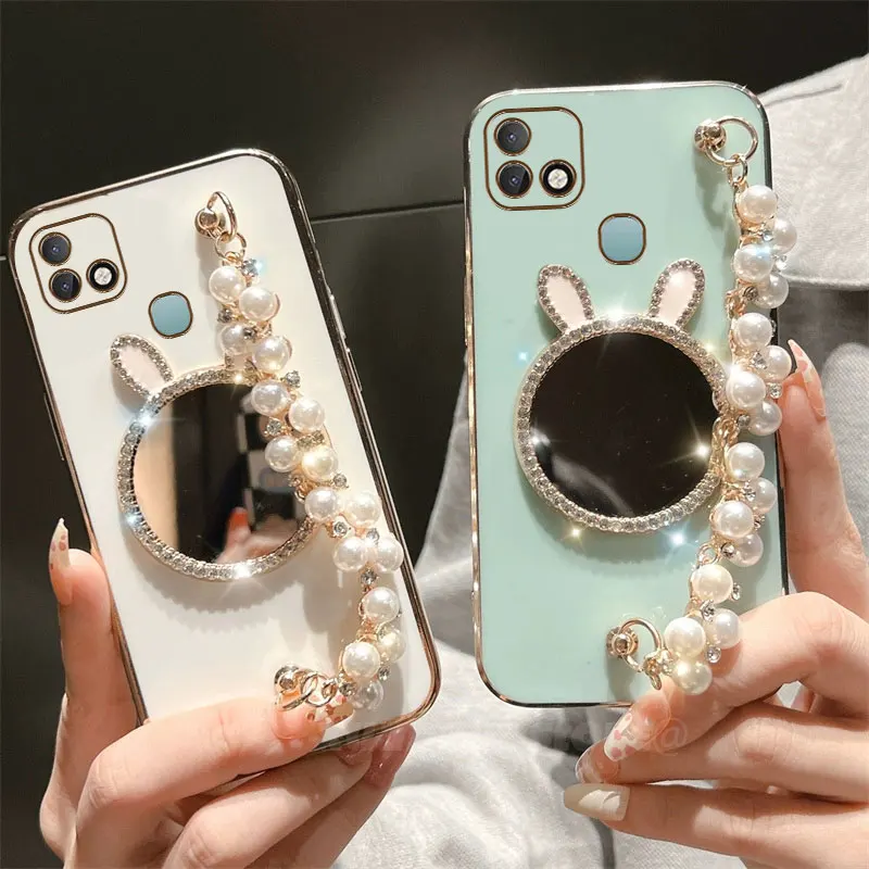 Кролик зеркало для макияжа с гальваническим покрытием Фотофон Infinix Hot 10i Smart 5 Pro X659B