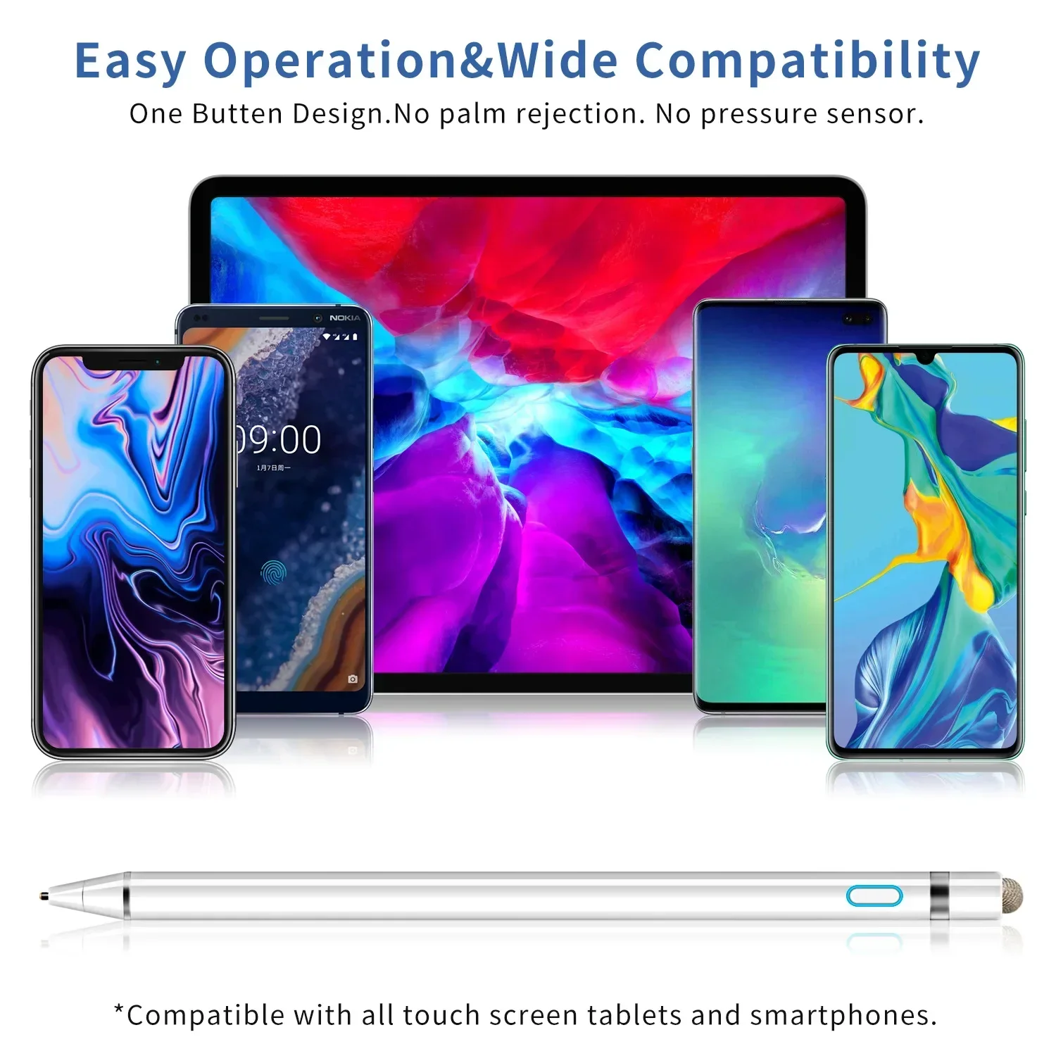 Универсальный стилус ZLRLMHY 2 в 1 подходит для Huawei Xiaomi IOS iPhone Android Apple Pen iPad Air Pro