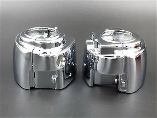 Фото Хромированные накладки на руль для мотоциклов Harley Softail Dyna Sportster V-rod FXST 96-12 годов выпуска №3