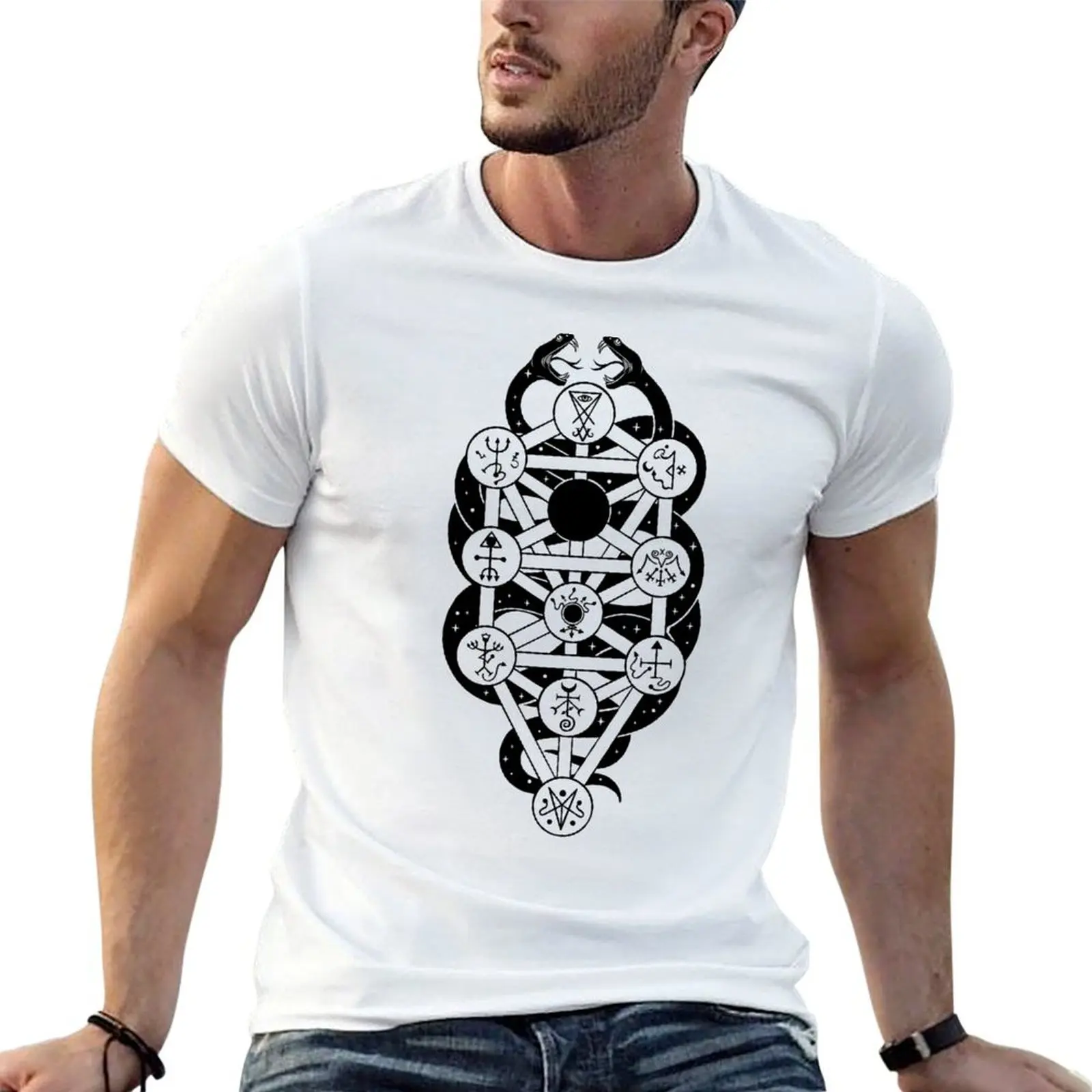 Фото Футболка qliphoth Basic Plain Tee для весны и лета №1
