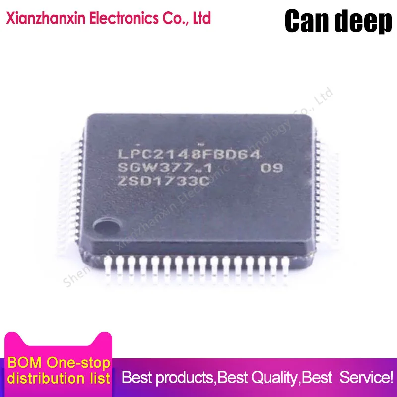 1pcs/lot  LPC2148FBD64 LPC2148 LQFP-64 32-bit microcontroller chip IC brand new original