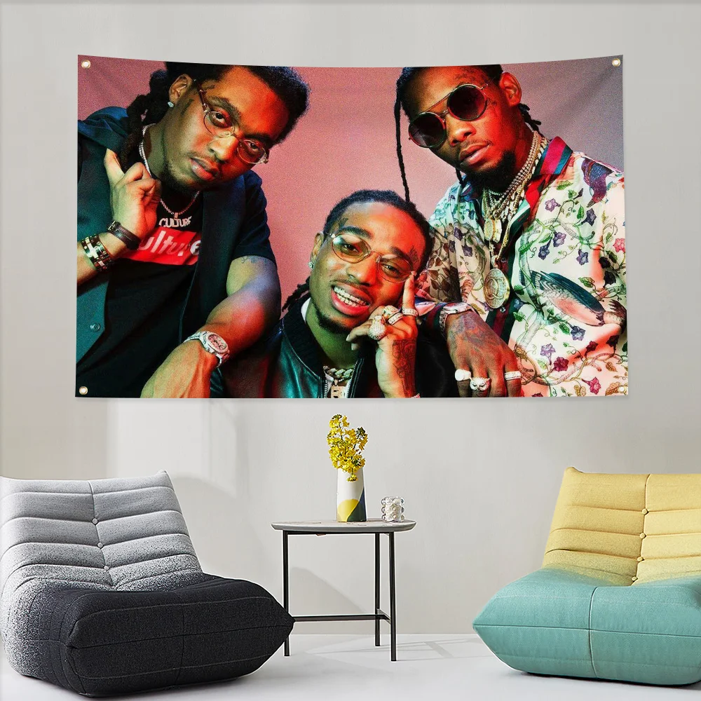 Гобелен Quavo рэперский флаг чтобы повесить на стену настенные флаги для украшения