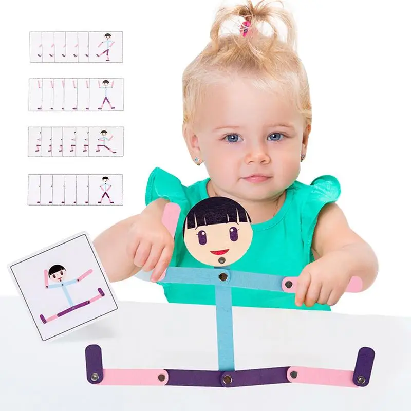 

Маленькая подвижная деревянная фигурка, движущаяся деревянная игрушка для интеллектуального развития, Игрушки для раннего развития на Рождество, Хэллоуин, дни рождения