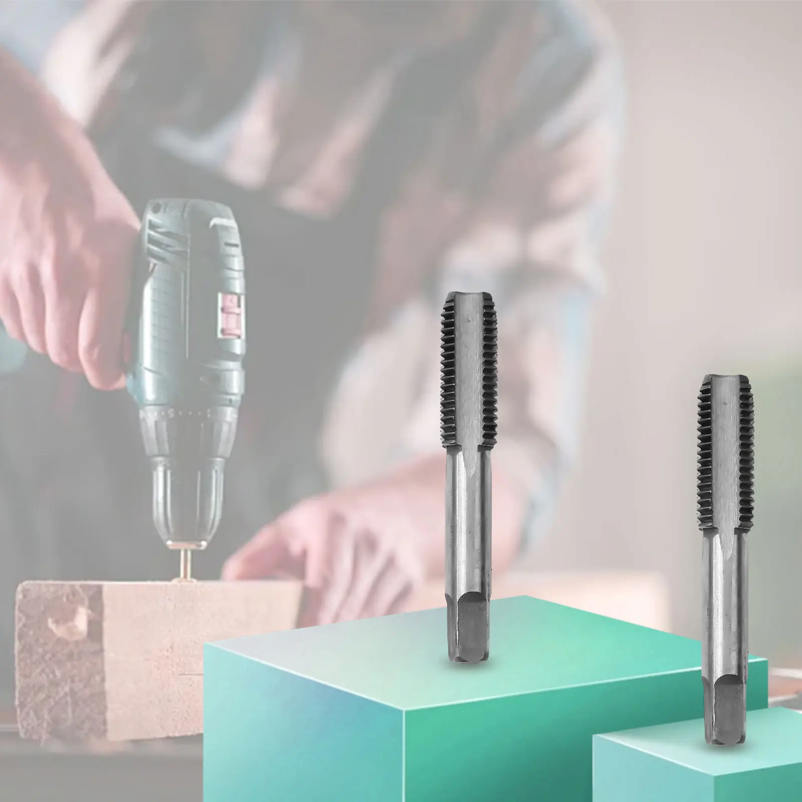 2-х шт. метрический метчик набор метчиков сверл ручных инструментов HSS 1 5 мм машина