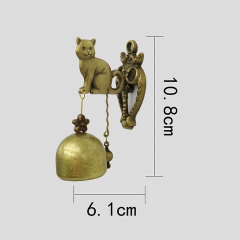 Металлические винтажные дверные звонки с животными
