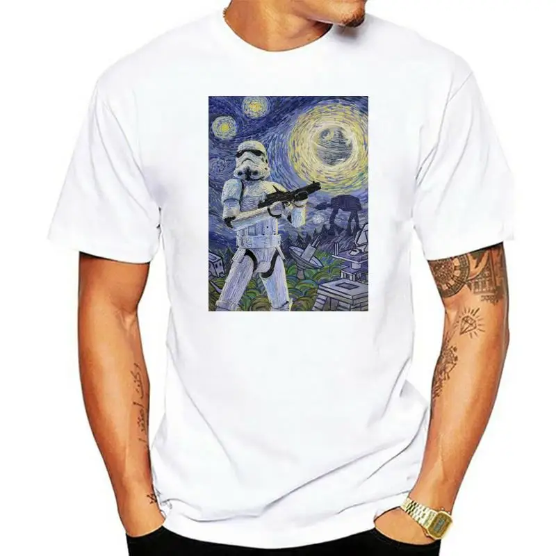 

Stormtrooper Stormy Starry Night Adult T-Shirt
