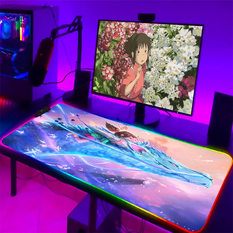 

Коврик для мыши в стиле аниме, RGB, с подсветкой