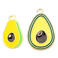 20pcs cartoon avocado charms for jewelry making diy cute girls charms pendants necklaces earrings handmade jewelry accessories