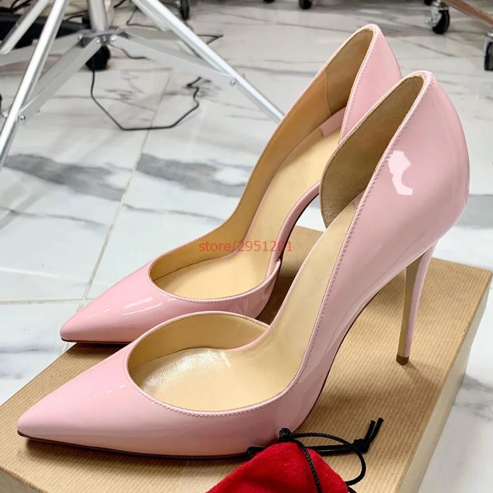 Women Black Thin High Heel Pumps Classic Elegant Pointed Toe High Heels Shoes Woman Solid Thin Heel Sandals for Women