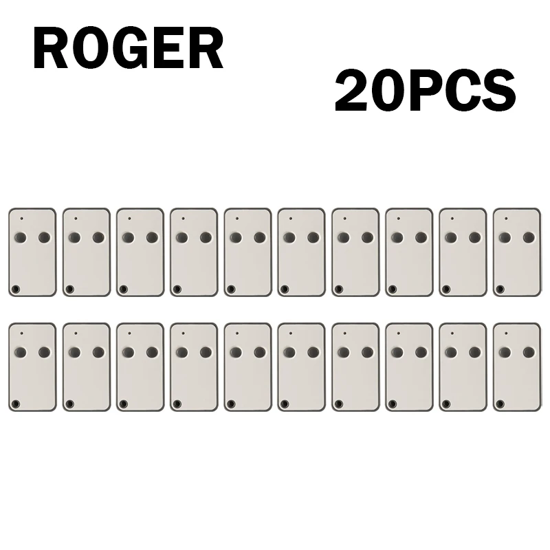 

20 шт. новый пульт дистанционного управления ROGER для E80 TX52R 2 E80 TX54R 2 TX22 TX10 TX1 M80 H80 433,92 МГц пульт дистанционного управления для открывания гаражных ворот