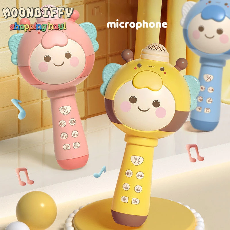 

Handheld Wireless Microphone Toys For Kids Rechargeable Early Education Audio Karaoke Microphone Toys Kids Gift