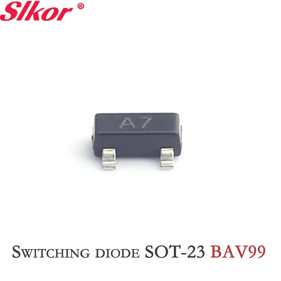 

10PCS 75V 215mA Fast Switching diode SOT-23 BAV99 SOT23 SMD Set Kit Ideal